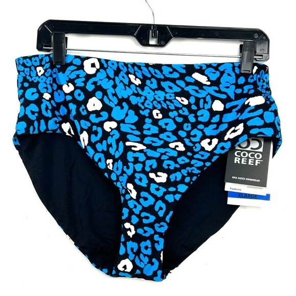 New Coco Reef Antibes Verso High Waist Reversible Bikini Bottoms Size XL 1052H3 - Picture 5 of 8